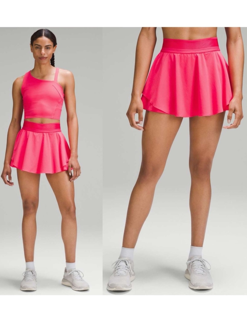 Lululemon Court Rival High-Rise Skirt Lip Gloss Pink Size 10 Golf Tennis Skirt